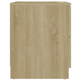 NNEVL Bedside Cabinet Sonoma Oak 40x40x50 cm Chipboard