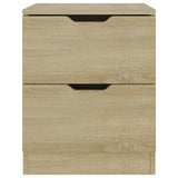 NNEVL Bedside Cabinets 2 pcs Sonoma Oak 40x40x50 cm Chipboard
