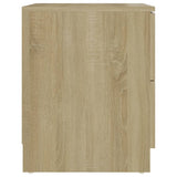 NNEVL Bedside Cabinets 2 pcs Sonoma Oak 40x40x50 cm Chipboard