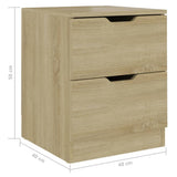 NNEVL Bedside Cabinets 2 pcs Sonoma Oak 40x40x50 cm Chipboard