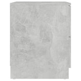 NNEVL Bedside Cabinets 2 pcs Concrete Grey 40x40x50 cm Chipboard
