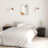 NNEVL Bedside Cabinets 2 pcs High Gloss Black 40x40x50 cm Chipboard