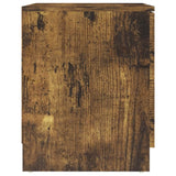 NNEVL Bedside Cabinet Smoked Oak 40x40x50 cm Chipboard