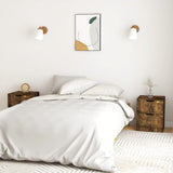 NNEVL Bedside Cabinets 2 pcs Smoked Oak 40x40x50 cm Chipboard