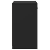 NNEVL Shoe Bench Black 94.5x31x57 cm Chipboard