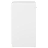 NNEVL Shoe Bench White and Sonoma Oak 94.5x31x57 cm Chipboard
