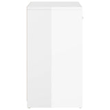 NNEVL Shoe Bench High Gloss White 94.5x31x57 cm Chipboard