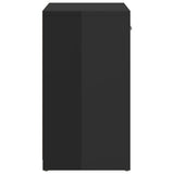 NNEVL Shoe Bench High Gloss Black 94.5x31x57 cm Chipboard