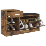NNEVL Shoe Bench Smoked Oak 94.5x31x57 cm Chipboard