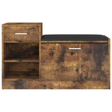 NNEVL Shoe Bench Smoked Oak 94.5x31x57 cm Chipboard