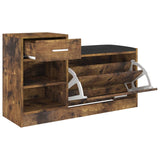 NNEVL Shoe Bench Smoked Oak 94.5x31x57 cm Chipboard