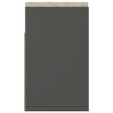 NNEVL Shoe Bench with Cushion Grey 104x30x49 cm Chipboard
