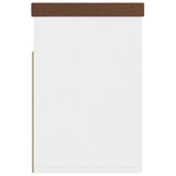 NNEVL Shoe Bench with Cushion White 80x30x47 cm Chipboard
