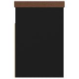 NNEVL Shoe Bench with Cushion Black 80x30x47 cm Chipboard