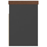 NNEVL Shoe Bench with Cushion Grey 80x30x47 cm Chipboard