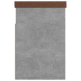 NNEVL Shoe Bench with Cushion Concrete Grey 80x30x47 cm Chipboard