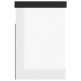 NNEVL Shoe Bench with Cushion High Gloss White 80x30x47 cm Chipboard