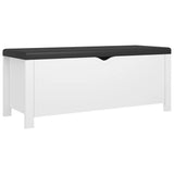 NNEVL Storage Box with Cushion White 105x40x45 cm Chipboard