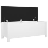 NNEVL Storage Box with Cushion White 105x40x45 cm Chipboard