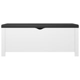 NNEVL Storage Box with Cushion White 105x40x45 cm Chipboard