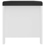 NNEVL Storage Box with Cushion White 105x40x45 cm Chipboard