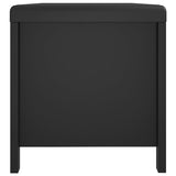 NNEVL Storage Box with Cushion Black 105x40x45 cm Chipboard