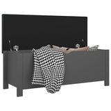 NNEVL Storage Box with Cushion Grey 105x40x45 cm Chipboard