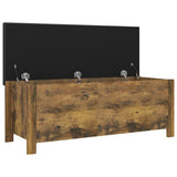 NNEVL Storage Box with Cushion Smoked Oak 105x40x45 cm Chipboard