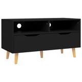 NNEVL TV Cabinet Black 90x40x48.5 cm Chipboard