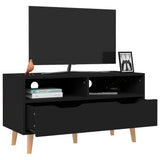NNEVL TV Cabinet Black 90x40x48.5 cm Chipboard