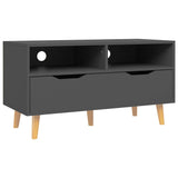 NNEVL TV Cabinet Grey 90x40x48.5 cm Chipboard