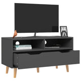 NNEVL TV Cabinet Grey 90x40x48.5 cm Chipboard