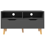 NNEVL TV Cabinet Grey 90x40x48.5 cm Chipboard