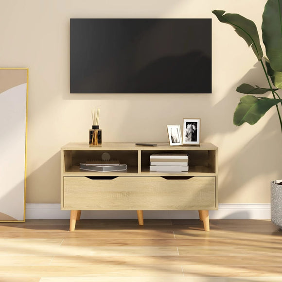 NNEVL TV Cabinet Sonoma Oak 90x40x48.5 cm Chipboard