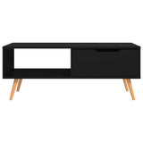 NNEVL Coffee Table Black 100x49.5x43 cm Chipboard