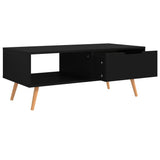 NNEVL Coffee Table Black 100x49.5x43 cm Chipboard