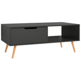NNEVL Coffee Table Grey 100x49.5x43 cm Chipboard