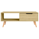 NNEVL Coffee Table Sonoma Oak 100x49.5x43 cm Chipboard