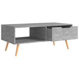 NNEVL Coffee Table Concrete Grey 100x49.5x43 cm Chipboard