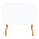 NNEVL Coffee Table White and Sonoma Oak 100x49.5x43 cm Chipboard