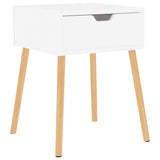 NNEVL Bedside Cabinet White 40x40x56 cm Chipboard