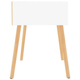 NNEVL Bedside Cabinet White 40x40x56 cm Chipboard