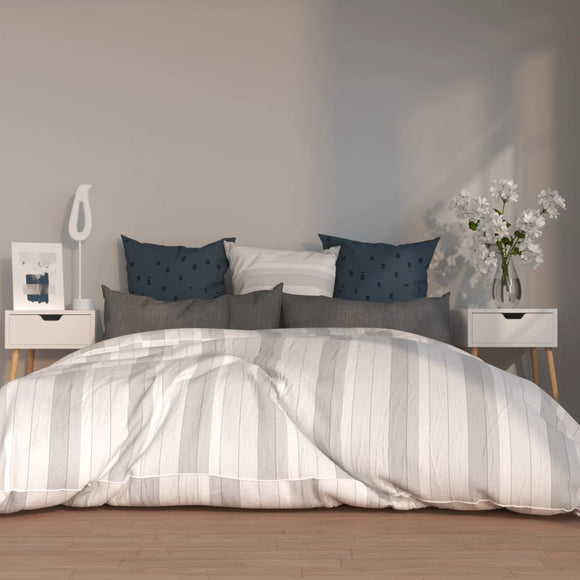NNEVL Bedside Cabinets 2 pcs White 40x40x56 cm Chipboard