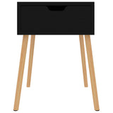 NNEVL Bedside Cabinets 2 pcs Black 40x40x56 cm Chipboard