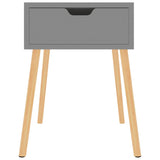 NNEVL Bedside Cabinets 2 pcs Grey 40x40x56 cm Chipboard