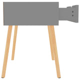 NNEVL Bedside Cabinets 2 pcs Grey 40x40x56 cm Chipboard