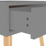NNEVL Bedside Cabinets 2 pcs Grey 40x40x56 cm Chipboard