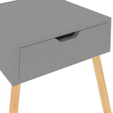NNEVL Bedside Cabinets 2 pcs Grey 40x40x56 cm Chipboard