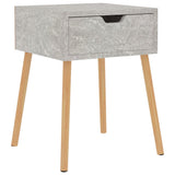 NNEVL Bedside Cabinet Concrete Grey 40x40x56 cm Chipboard