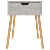 NNEVL Bedside Cabinet Concrete Grey 40x40x56 cm Chipboard